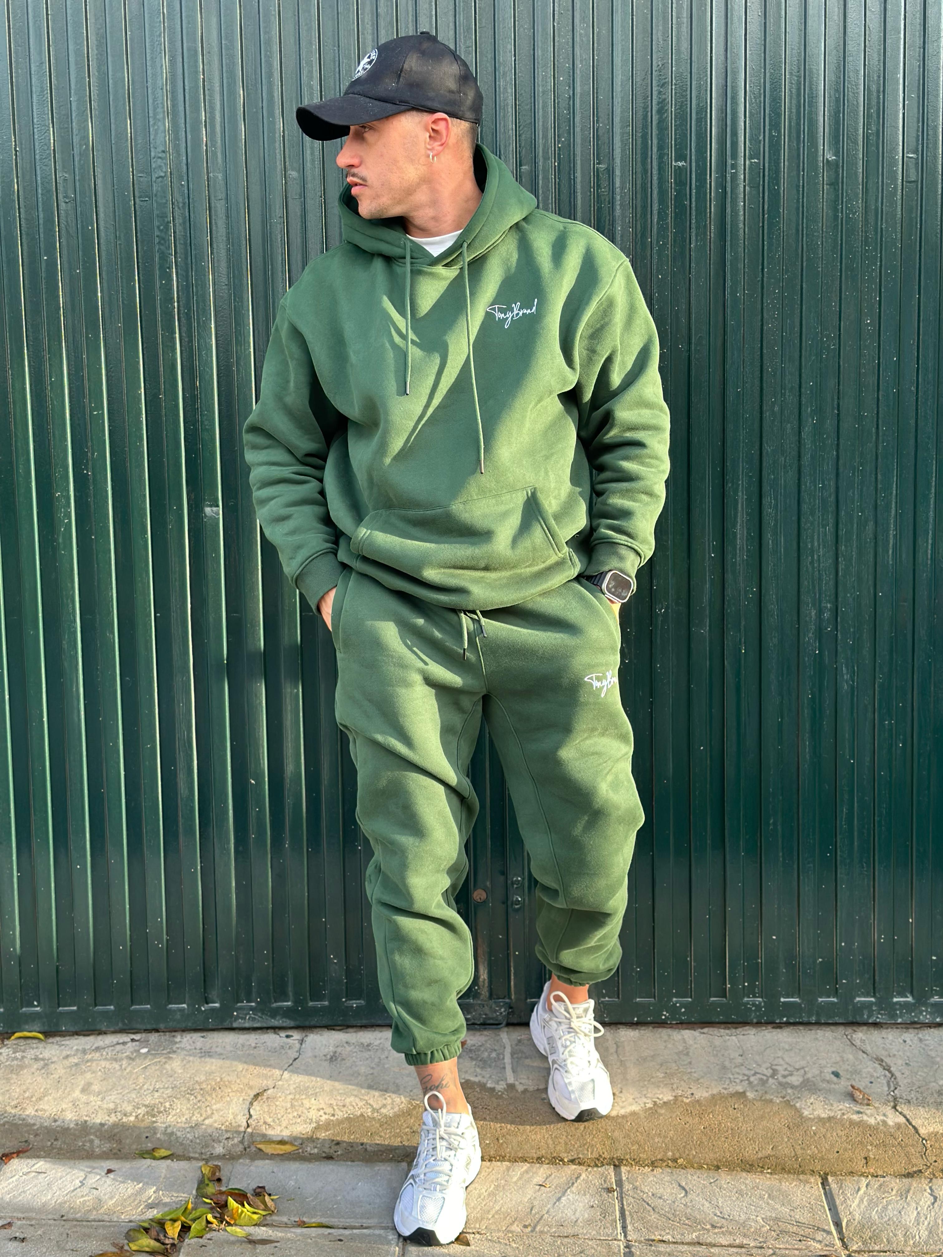 Sudadera Oversize Verde