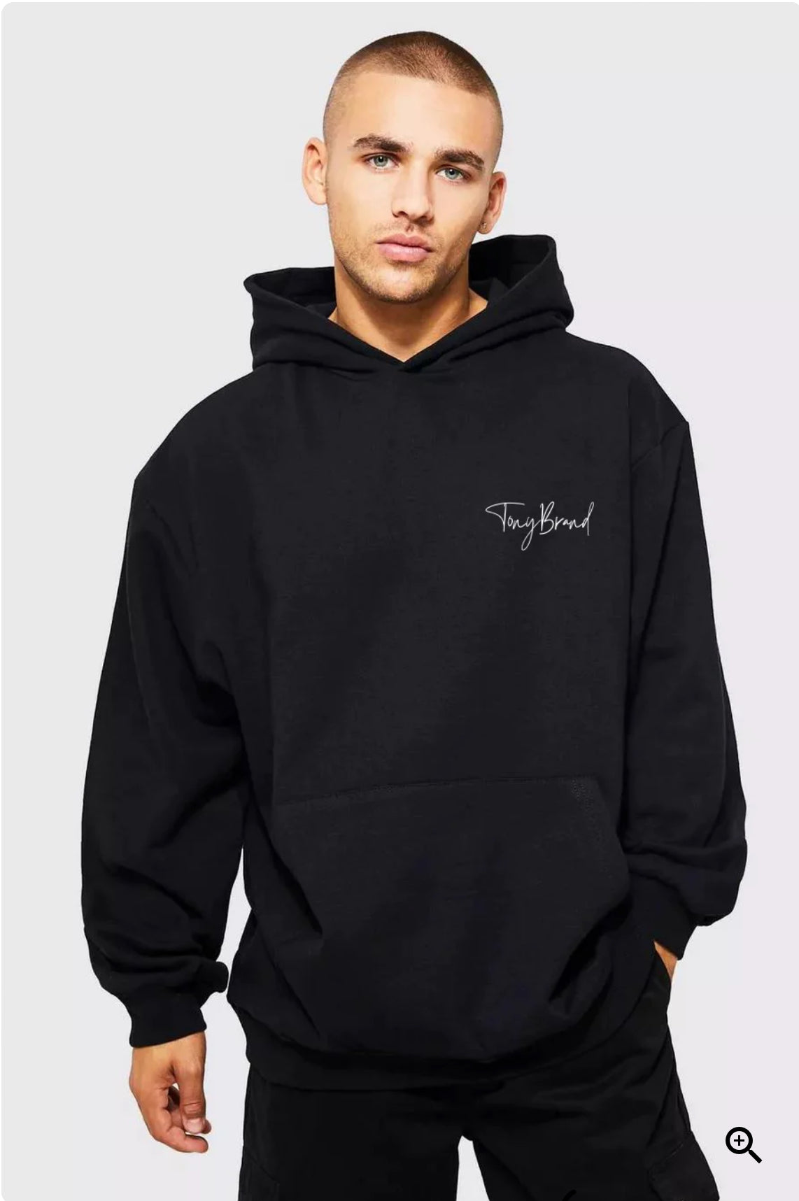 Sudadera Oversize Negro