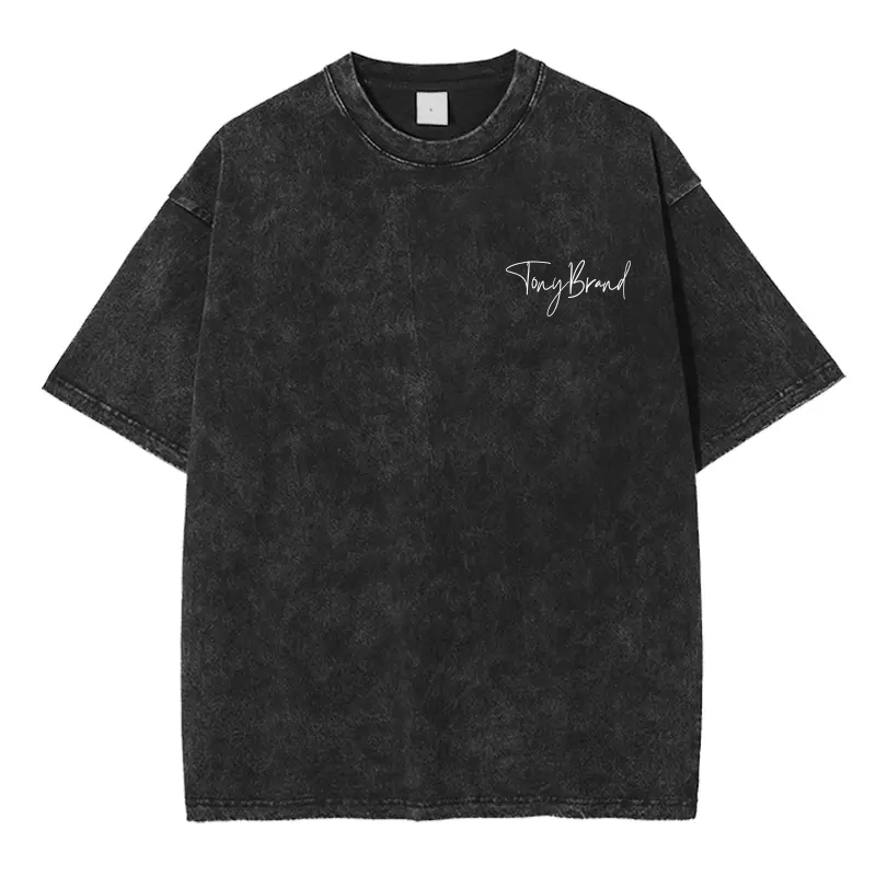 Camiseta Oversize Negro Acido